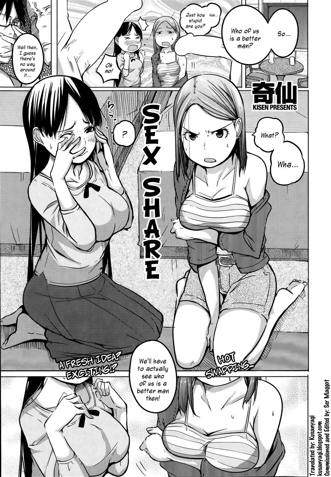 Reading Sex Share Original Hentai By Kisen 1 Sex Share [oneshot] Page 1 Hentai Manga Online